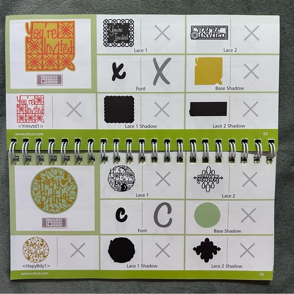 Cricut PAPER LACE shapes & font - Picture 7 of 12